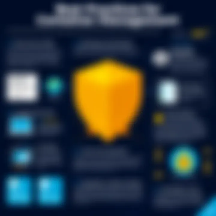 Best Practices for Security in Container Management Infographic detailing best practices for security in container management