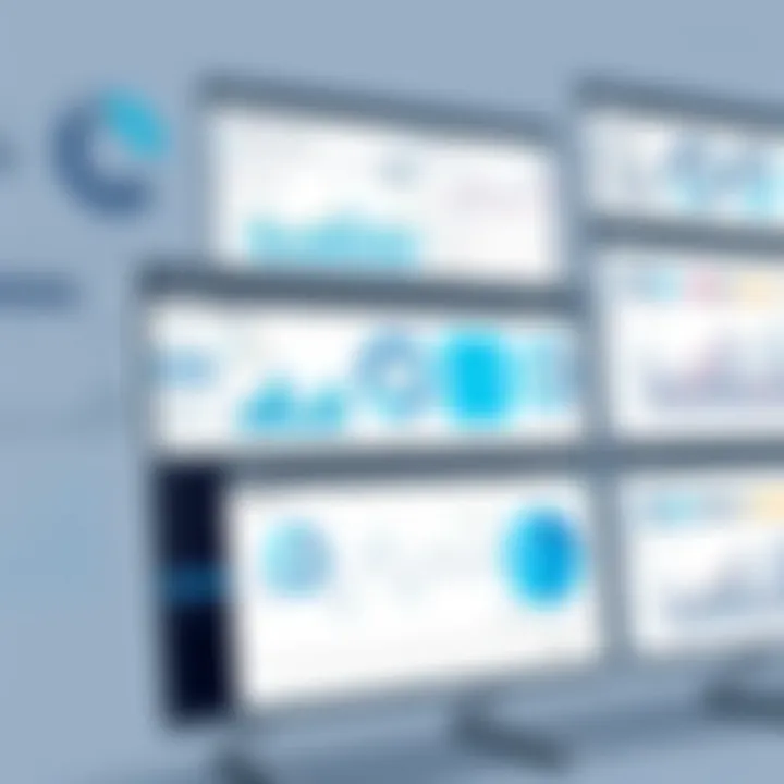 Cognos Business Intelligence Dashboard Cognos dashboard displaying business intelligence metrics