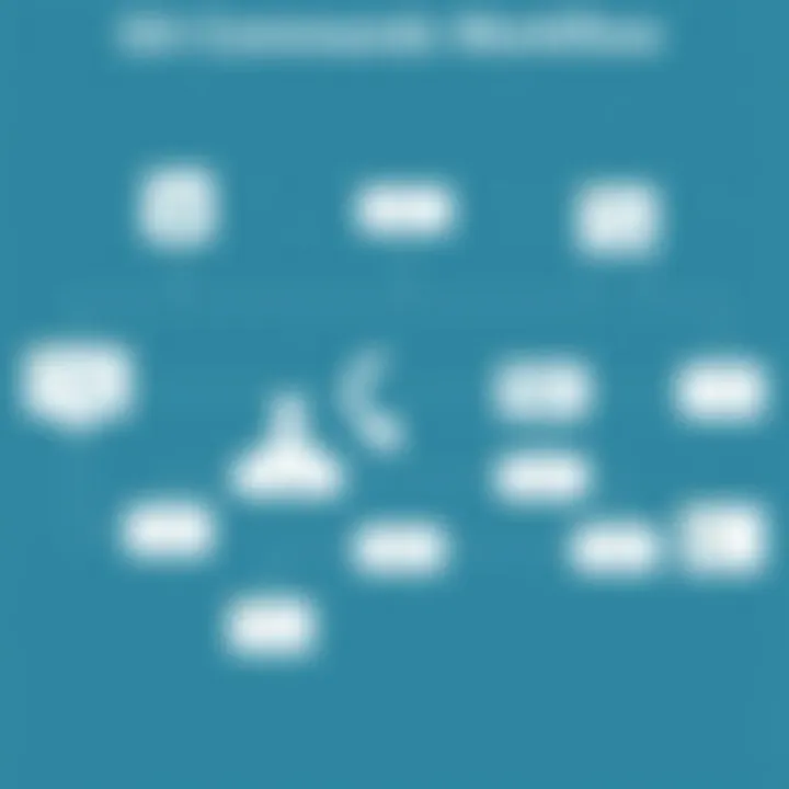 Diagram illustrating Git commands workflow