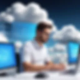 Innovative Cloud Architect Engineer Concept