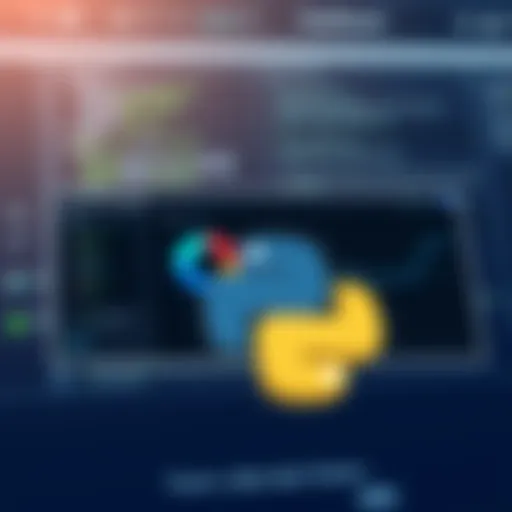 Visual representation of Power BI dashboard with Python integration