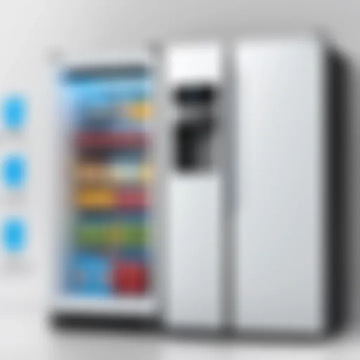 Infographic displaying advantages of WiFi in refrigerators