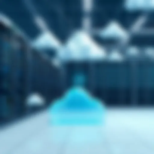 Cloud Computing Infrastructure Modern data center with cloud computing infrastructure