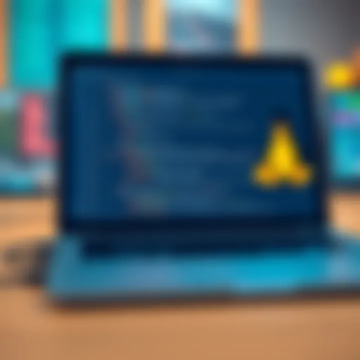 Coding iOS Applications in a Linux Environment A laptop displaying code for iOS applications on Linux