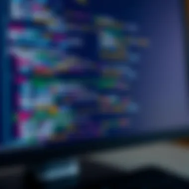 Visualizing Java Code Java code displayed on a computer screen
