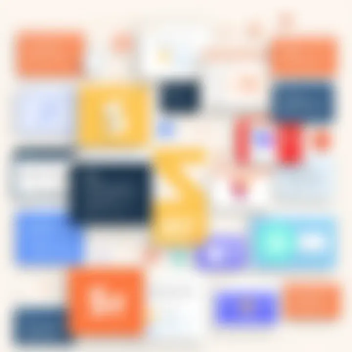 A collage of various JavaScript frameworks used in art creation, displayed in an engaging format.