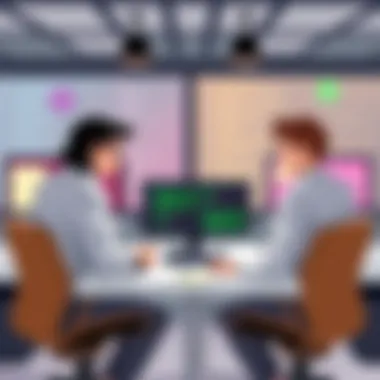 Mastering the Interview Environment A mock interview scenario with two individuals