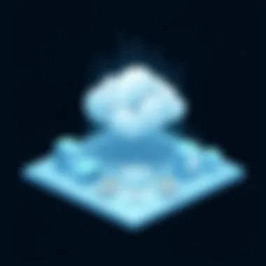 Visualizing Cloud Infrastructure for R Migration Cloud infrastructure illustrating data transition