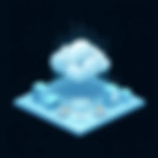 Visualizing Cloud Infrastructure for R Migration Cloud infrastructure illustrating data transition