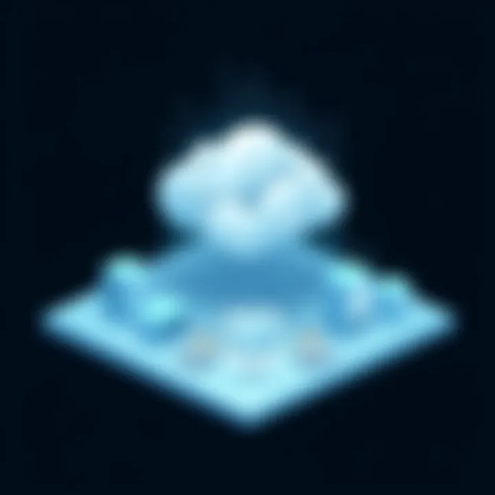 Visualizing Cloud Infrastructure for R Migration Cloud infrastructure illustrating data transition