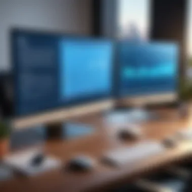 Digital Workspace for Remote Development A digital workspace representing remote software development.