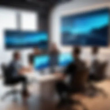 Virtual Meeting Dynamics for Developers A remote team engaged in a virtual meeting.