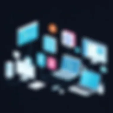 Tools Driving Open Source Language Translation Iconography depicting various tools used in open-source translation