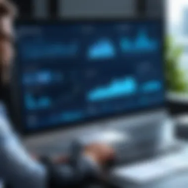 Data Visualization of RPA Analytics Insights Data visualization showcasing insights from RPA analytics