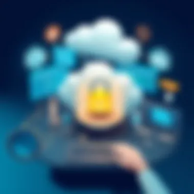 Automation in Cloud Security Management Illustration of automation in cloud security management.