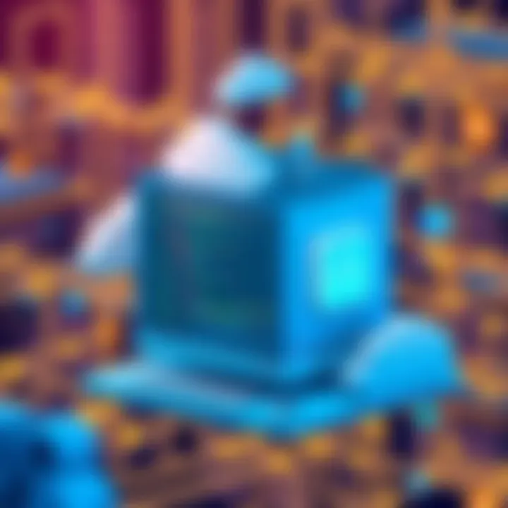 Serverless computing framework illustration