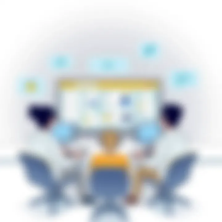 Conceptual image depicting collaboration within DevOps teams using Kanban