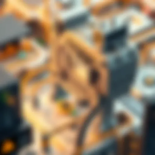 Visual representation of interwoven software architecture