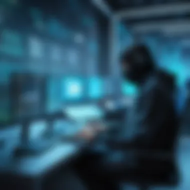 Malicious Actors in Data Security Illustration of malicious actors targeting data in transit