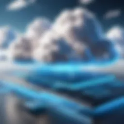 Visual representation of cloud computing architecture