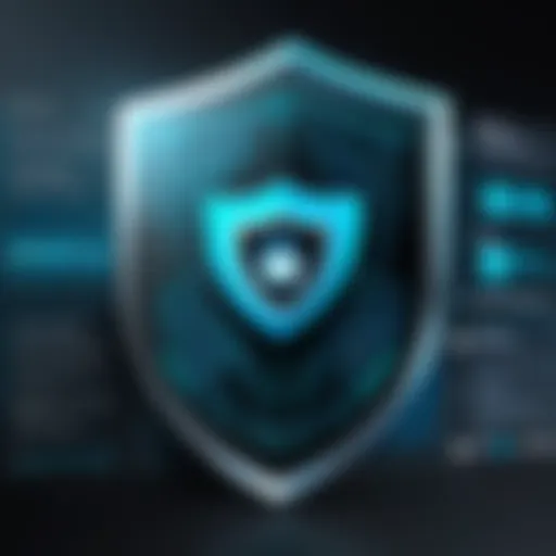 Shield representing software security