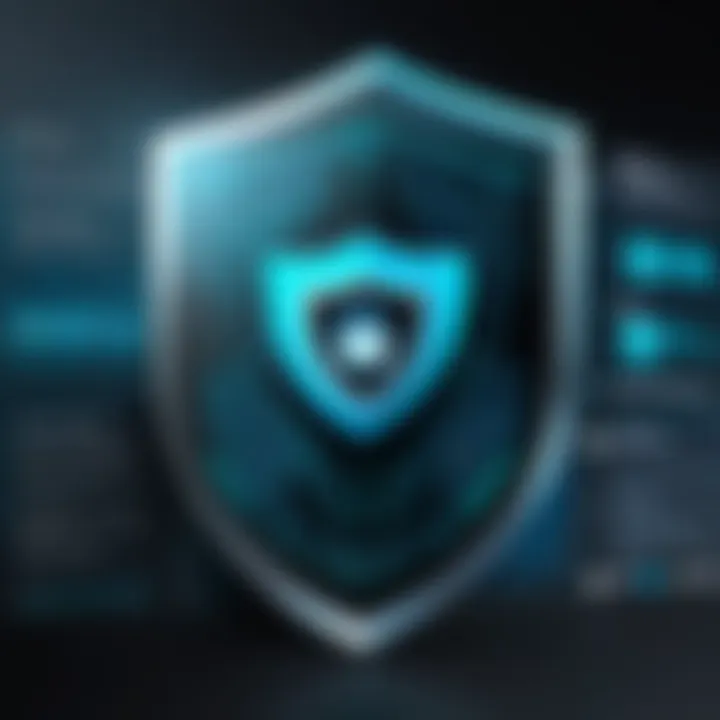 Shield representing software security