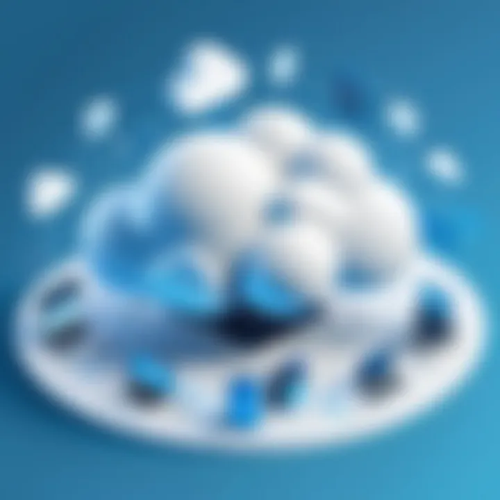 Diagram showcasing deployment strategies in cloud environments