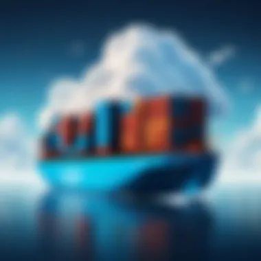 Scalability Benefits of Docker in Cloud Computing Graphic showcasing scalability benefits of Docker in cloud computing