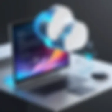 Benefits of Elastic Software in Cloud Computing Visual representation of cloud computing benefits with elastic software integration