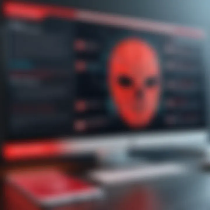 Infographic depicting user security implications of malware