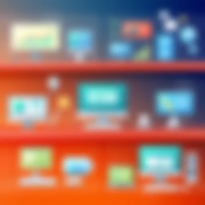 Illustration of SaaS applications in different industries