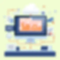 Conceptual illustration of Software as a Service architecture