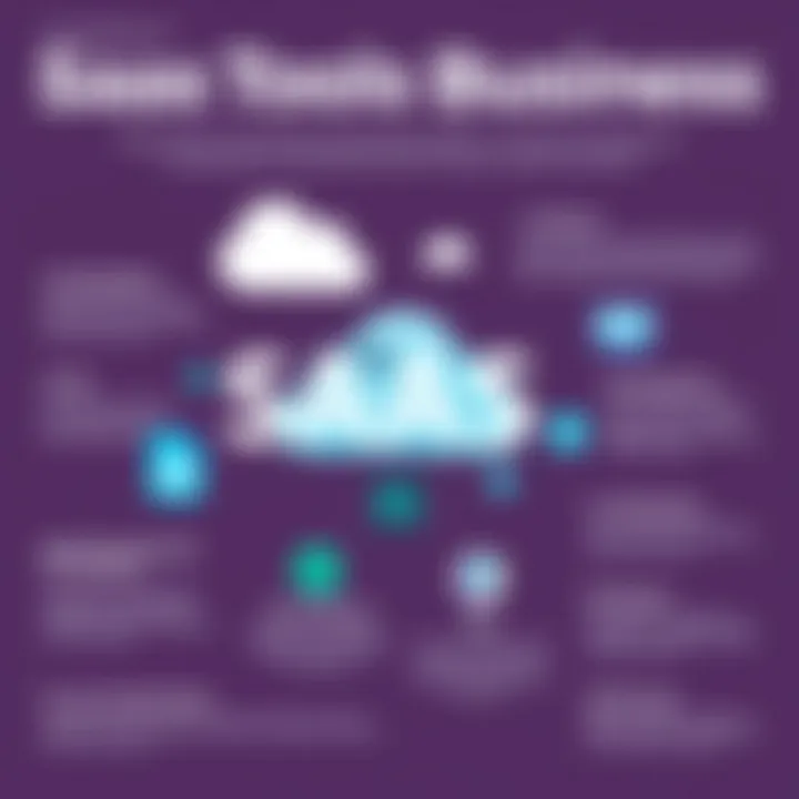 Infographic showing advantages of using SaaS tools in business