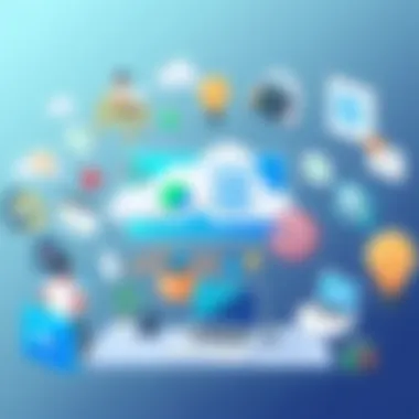 Visual representation of various categories of SaaS applications