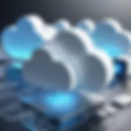 Visual representation of cloud computing architecture