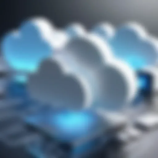 Visual representation of cloud computing architecture