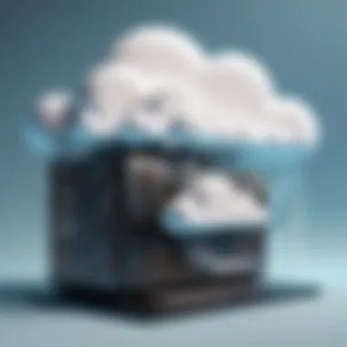 Diagram illustrating the integration of cloud computing and stack programming.