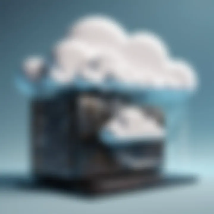 Diagram illustrating the integration of cloud computing and stack programming.