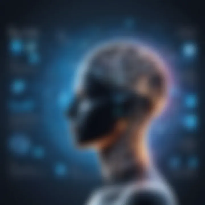 Creative visualization of emerging trends in machine learning impacting development.