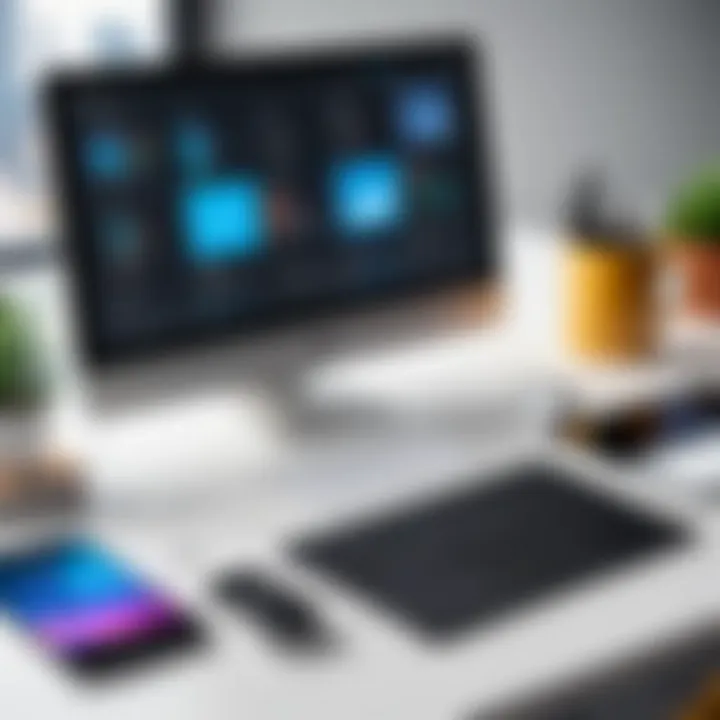 A variety of usability testing tools displayed on a desktop.