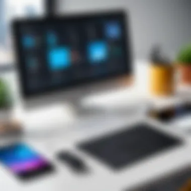 Usability Testing Tools Overview A variety of usability testing tools displayed on a desktop.