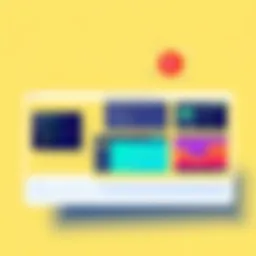 A vibrant dashboard showcasing various web development tools