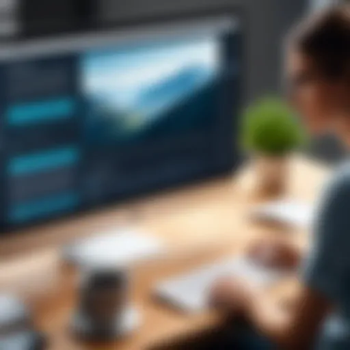 A sleek website design showcasing usability principles